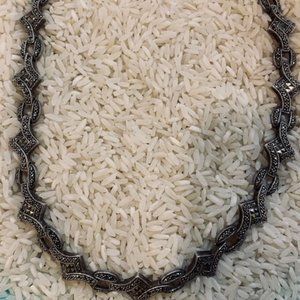 Stunner - Vintage Judith Jack 16.5 " Marcasite Necklace